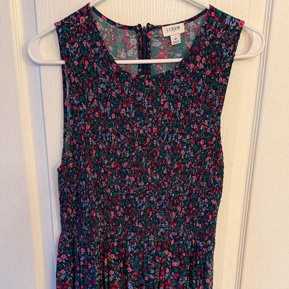 J.Crew Multicolor Floral Sleeveless Dress